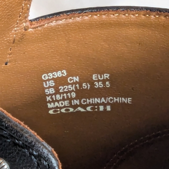 Genuine Coach Chandler bootie all leather size 5 - Picture 2 of 11